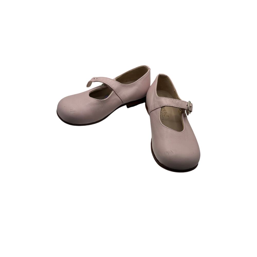 vero cuoio Pink Mary Jane Shoes Size 8.5 Classic Leather Flat Footwear